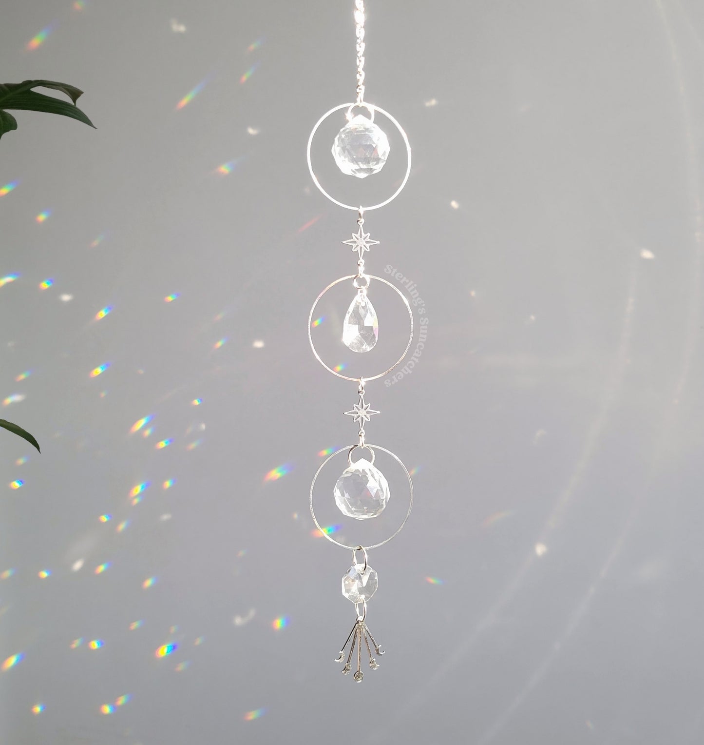 Cosmos Long Suncatcher In Silver