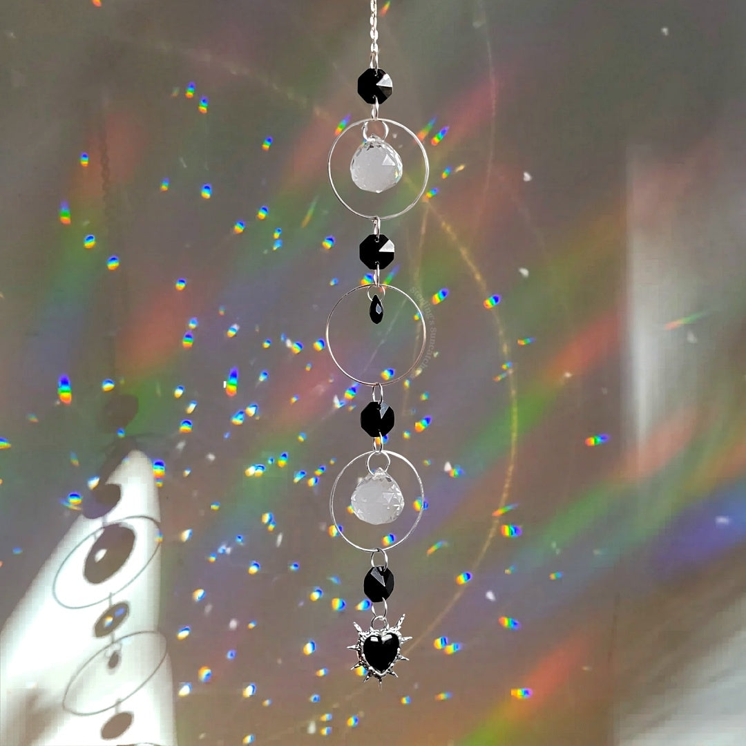 Cyber Heart Long Suncatcher
