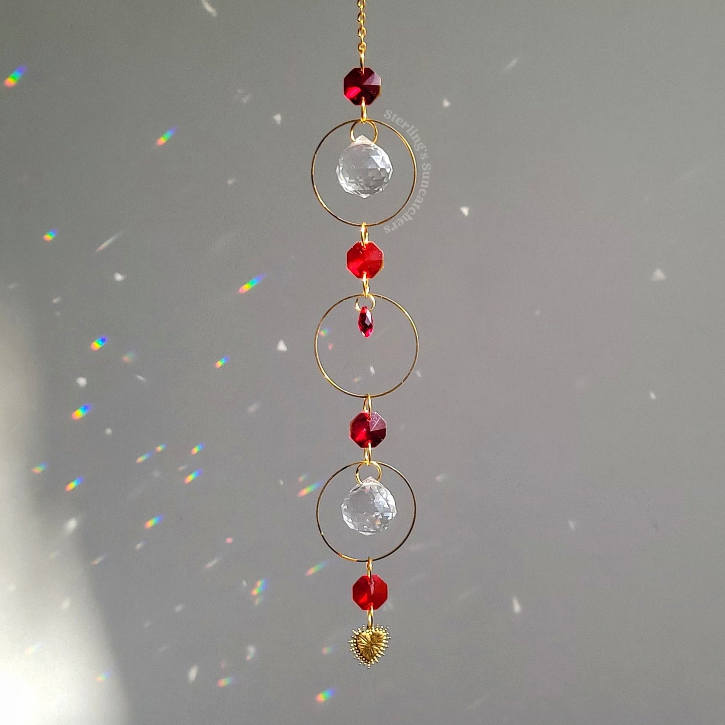 Sacred Heart Long Suncatcher
