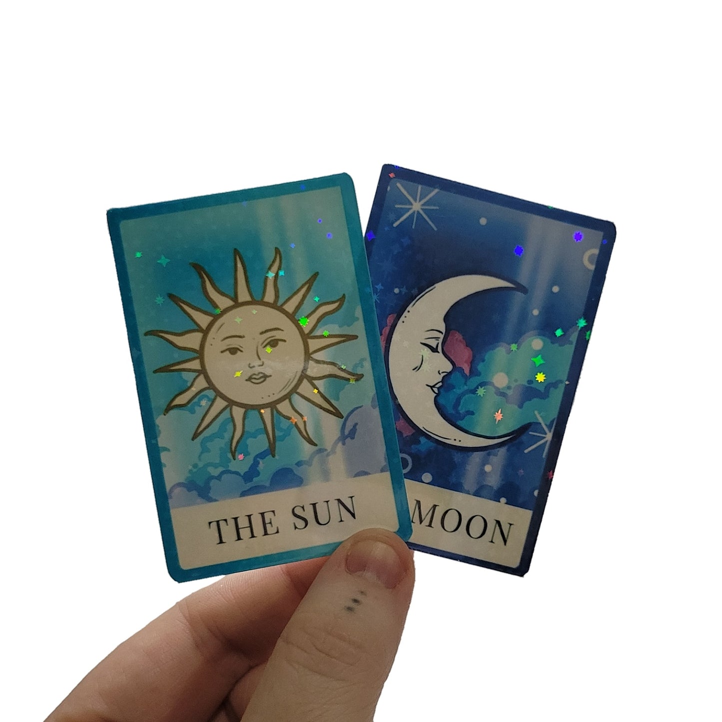 Blue Tarot Card Sticker Set