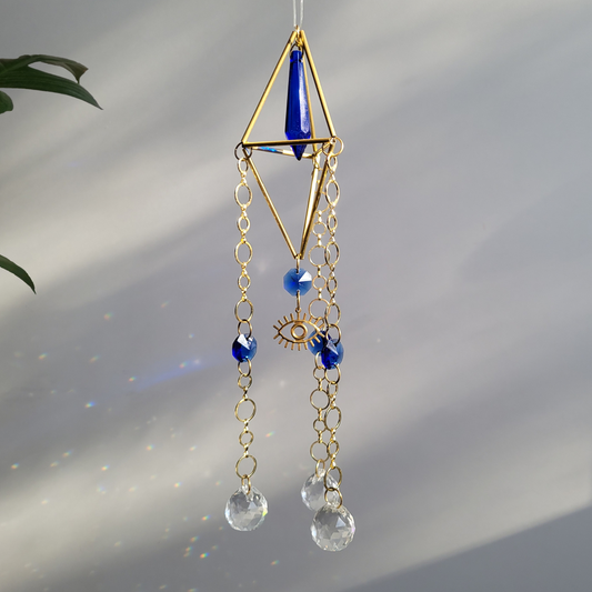 Evil Eye (Nazar) Geometric Suncatcher