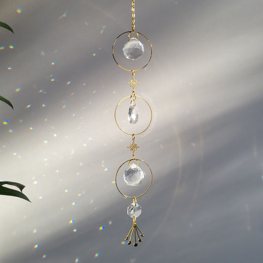 Cosmos Long Suncatcher In Gold