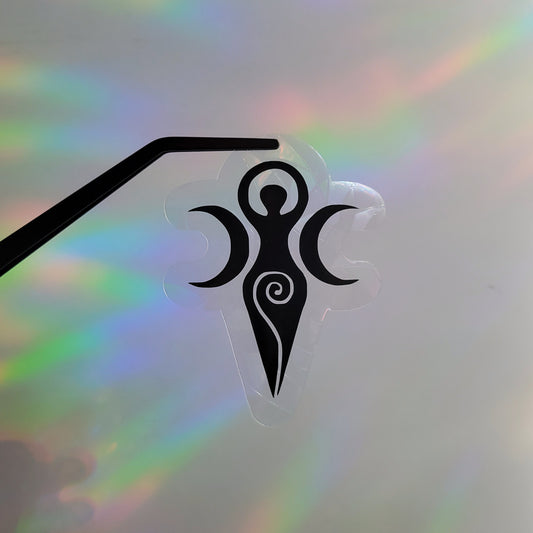 Moon Goddess Window Cling Suncatcher