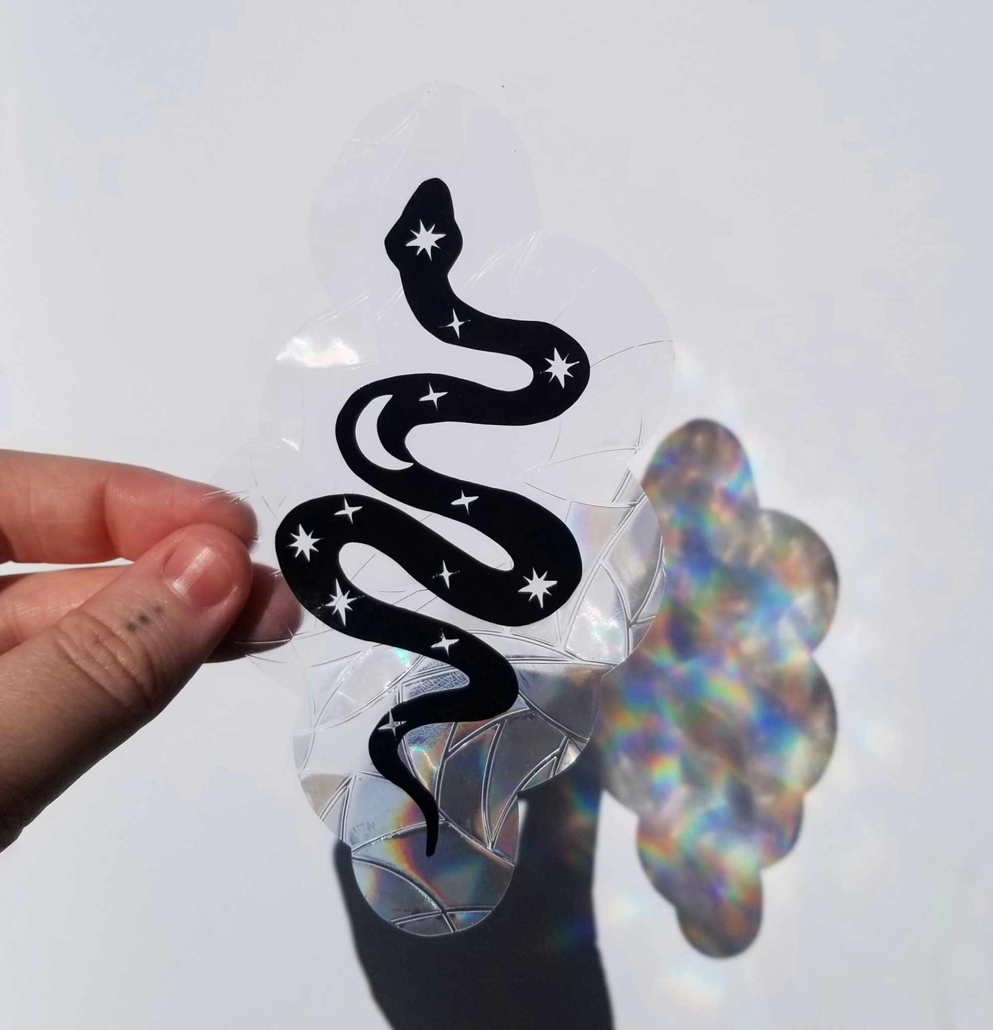 Celestial Snake Window Cling Suncatcher