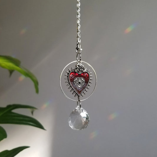 The Madonna Rearview Mirror Suncatcher