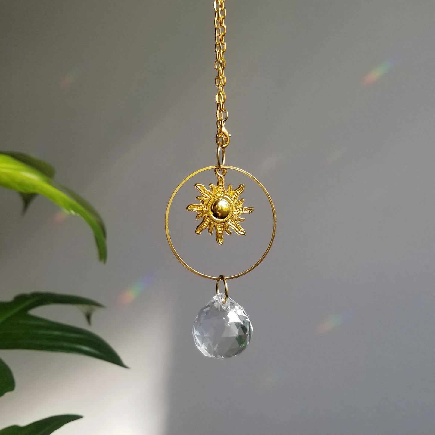 Sonne Rearview Mirror Suncatcher In Gold