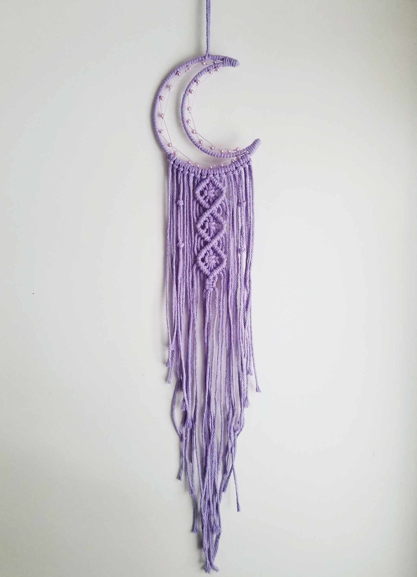 Violet Macrame Moon