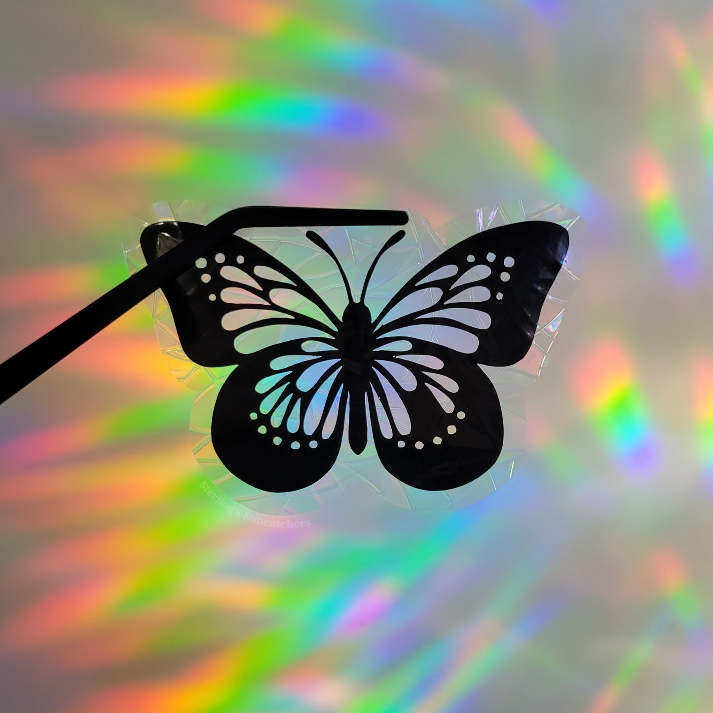 Monarch Butterfly Window Cling Suncatcher
