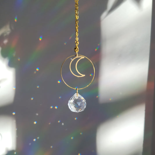 Funeral Moon Rearview Mirror Suncatcher