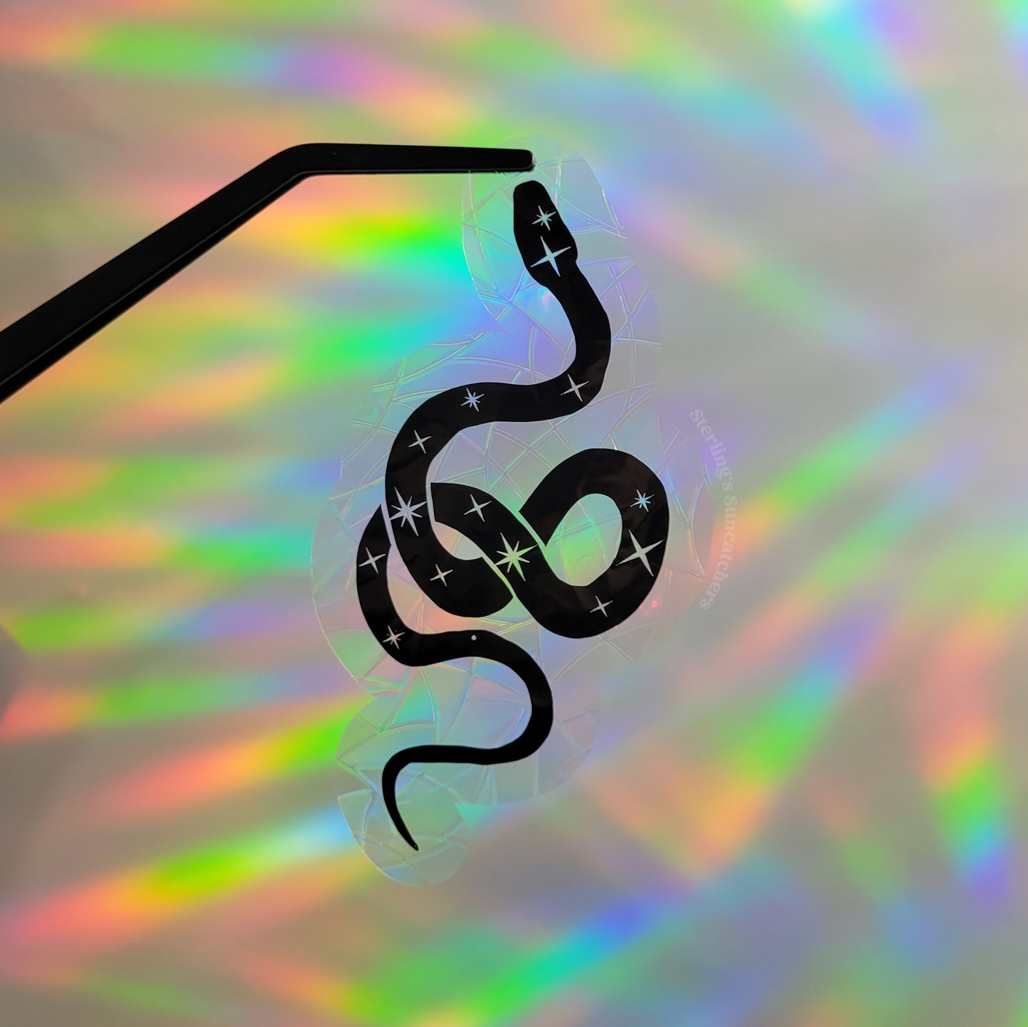 Twisted Snake Window Cling Suncatcher