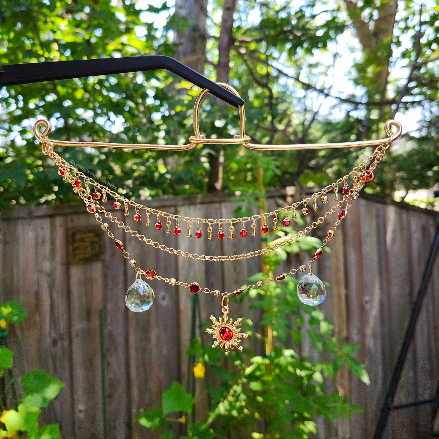 Ra Rearview Mirror Hanger With Suncatcher Drops