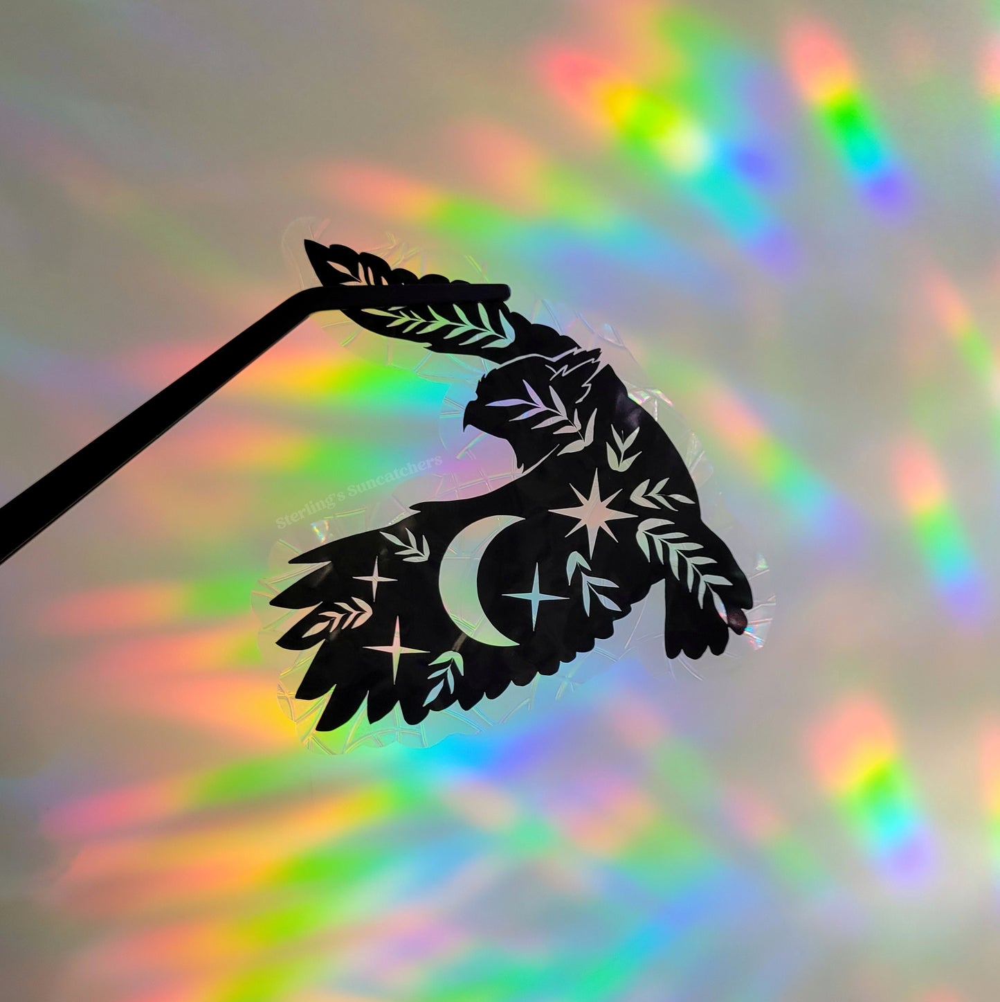 Celestial Owl Window Cling Suncatcher