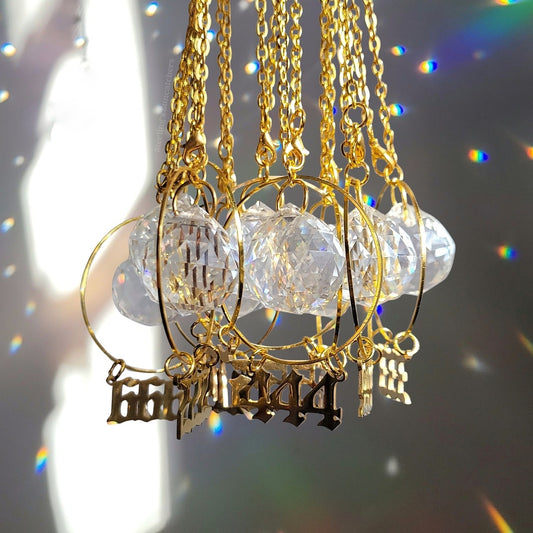 Angel Number Rearview Mirror Suncatchers