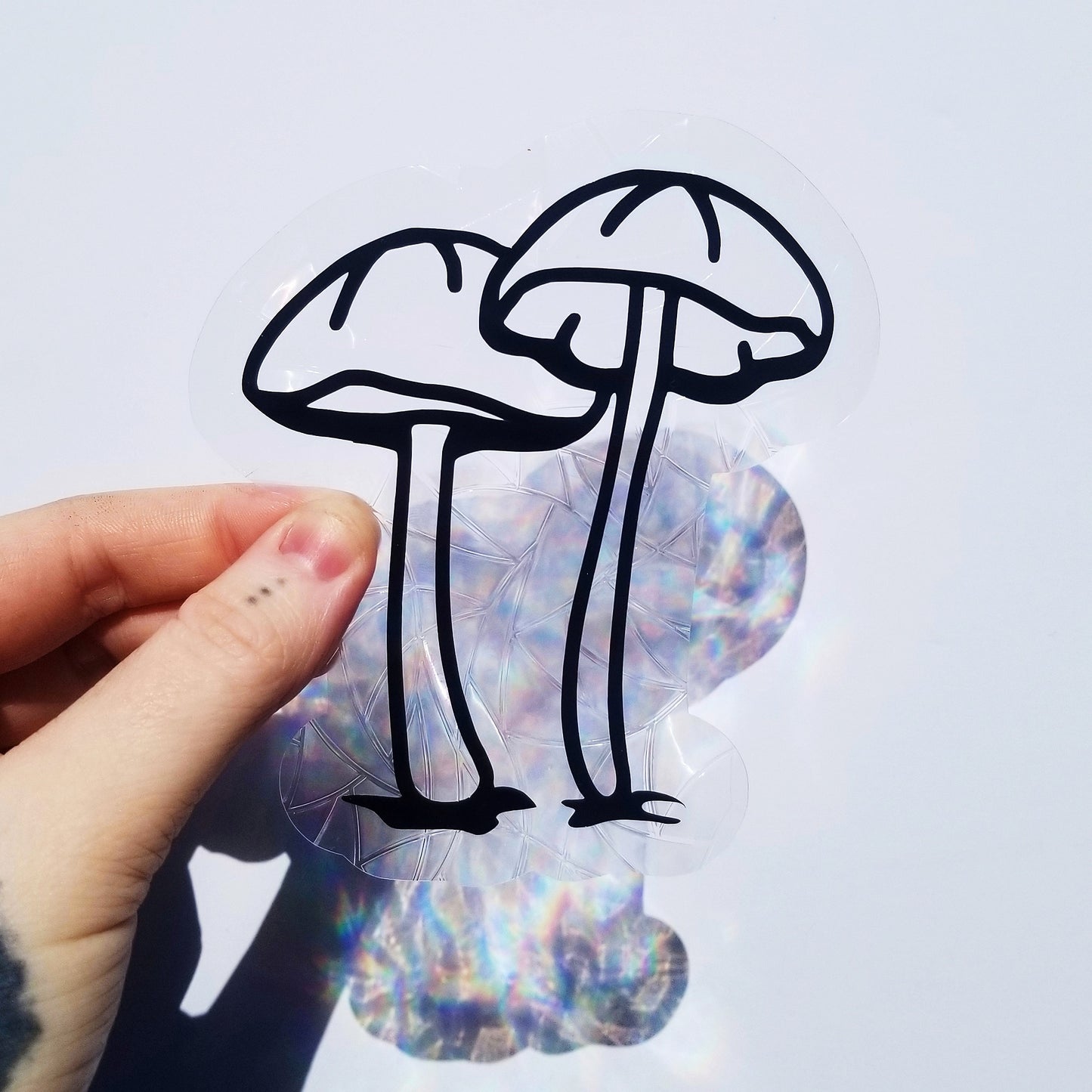 Toadstool Window Cling Suncatcher