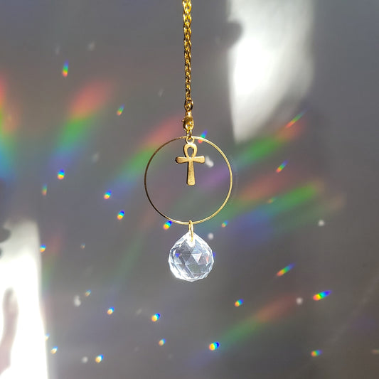 Gothic Girl Rearview Mirror Suncatcher