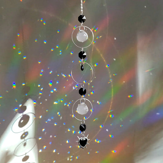 Cyber Heart Long Suncatcher