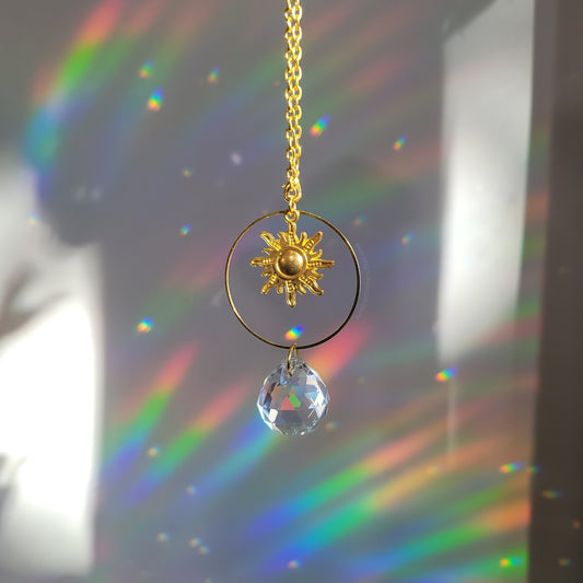 Sonne Rearview Mirror Suncatcher In Gold